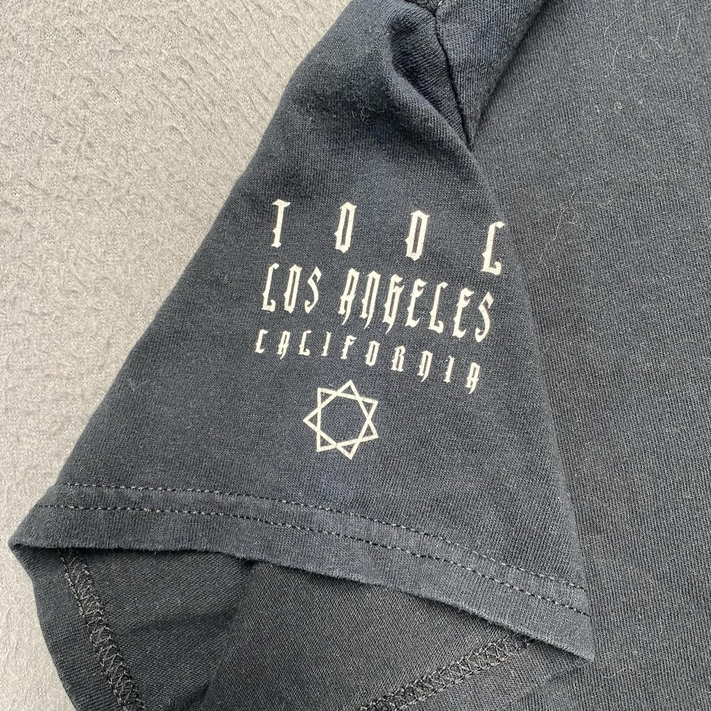 VTG Tool Shirt Mens Large Black Psychedelic Logo Graphic Metal Rock Band Tee y2k - Picture 4 of 9